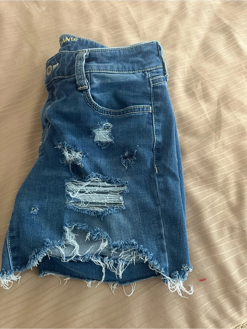 Arizona Jean Co. Distressed Denim Cutoff Shorts - Blue